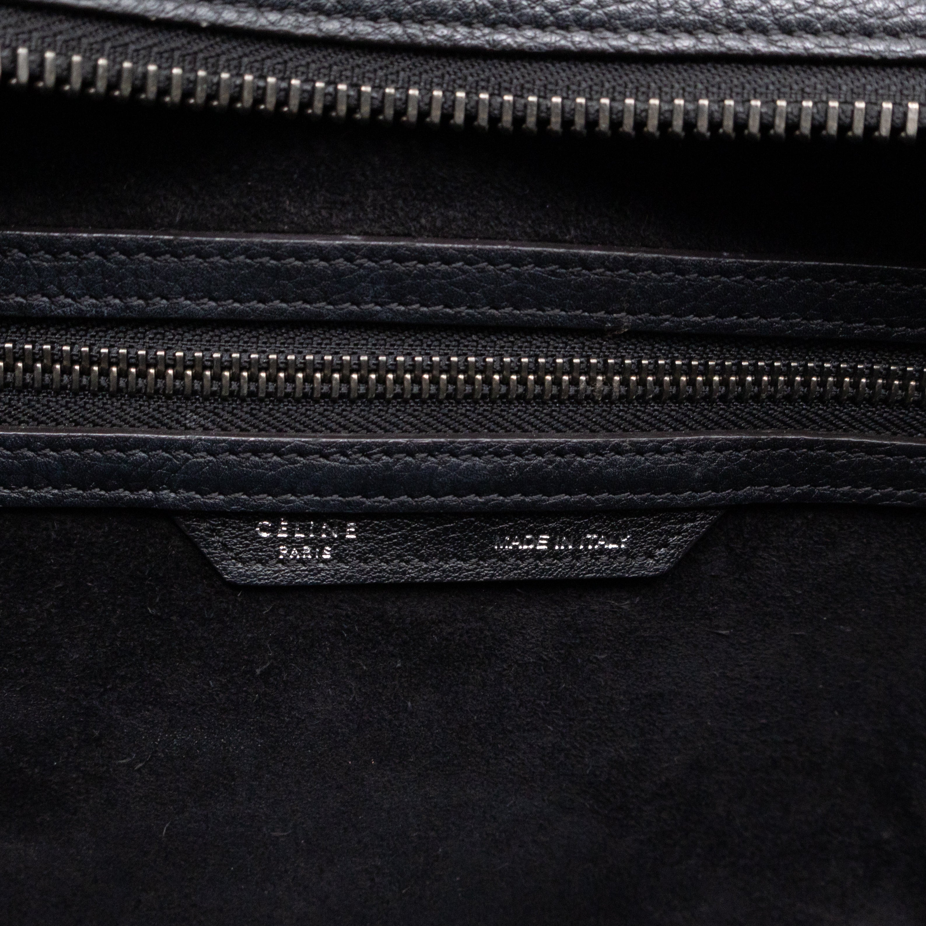 Mini Luggage Black Leather