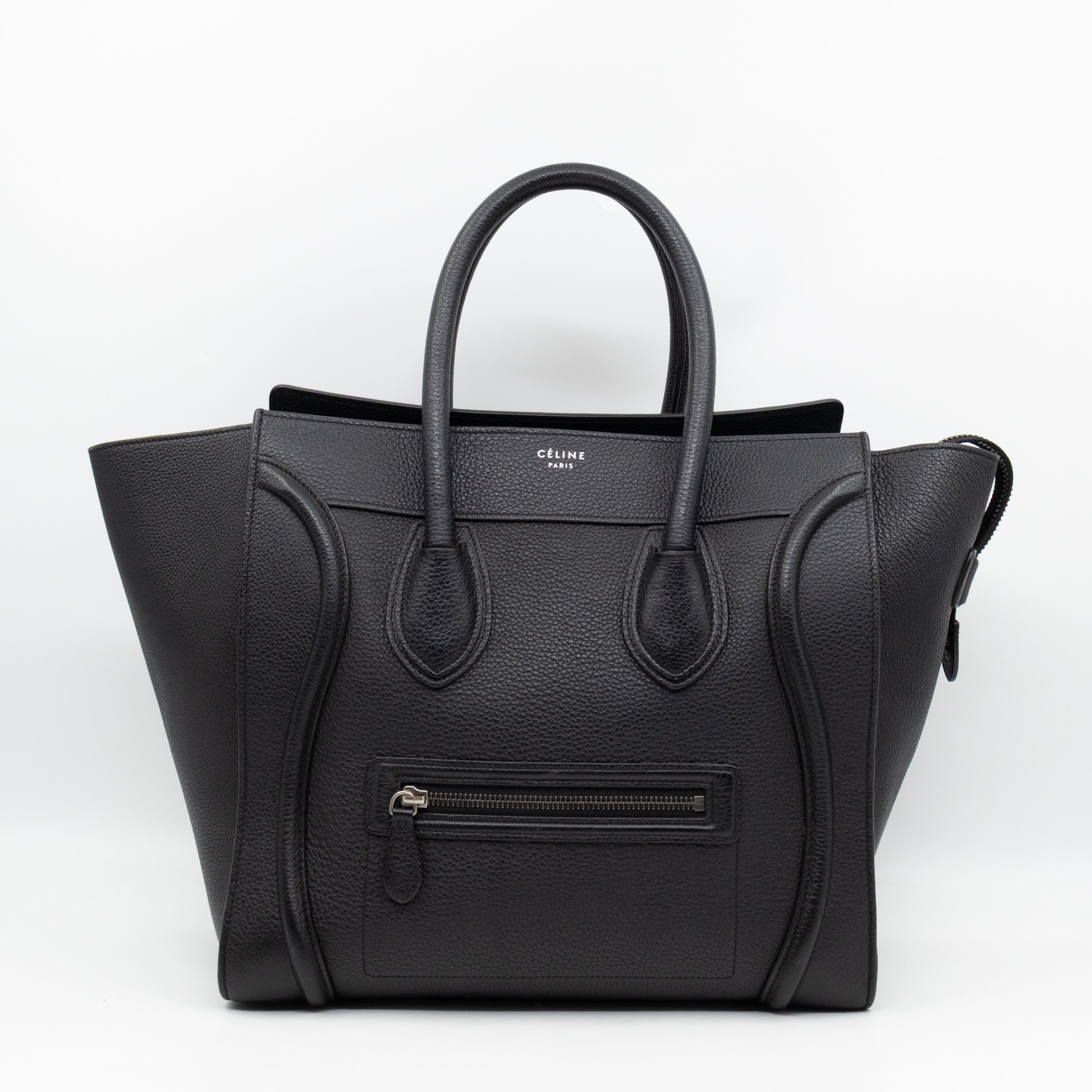Mini Luggage Black Leather