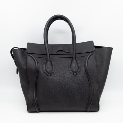 Mini Luggage Black Leather