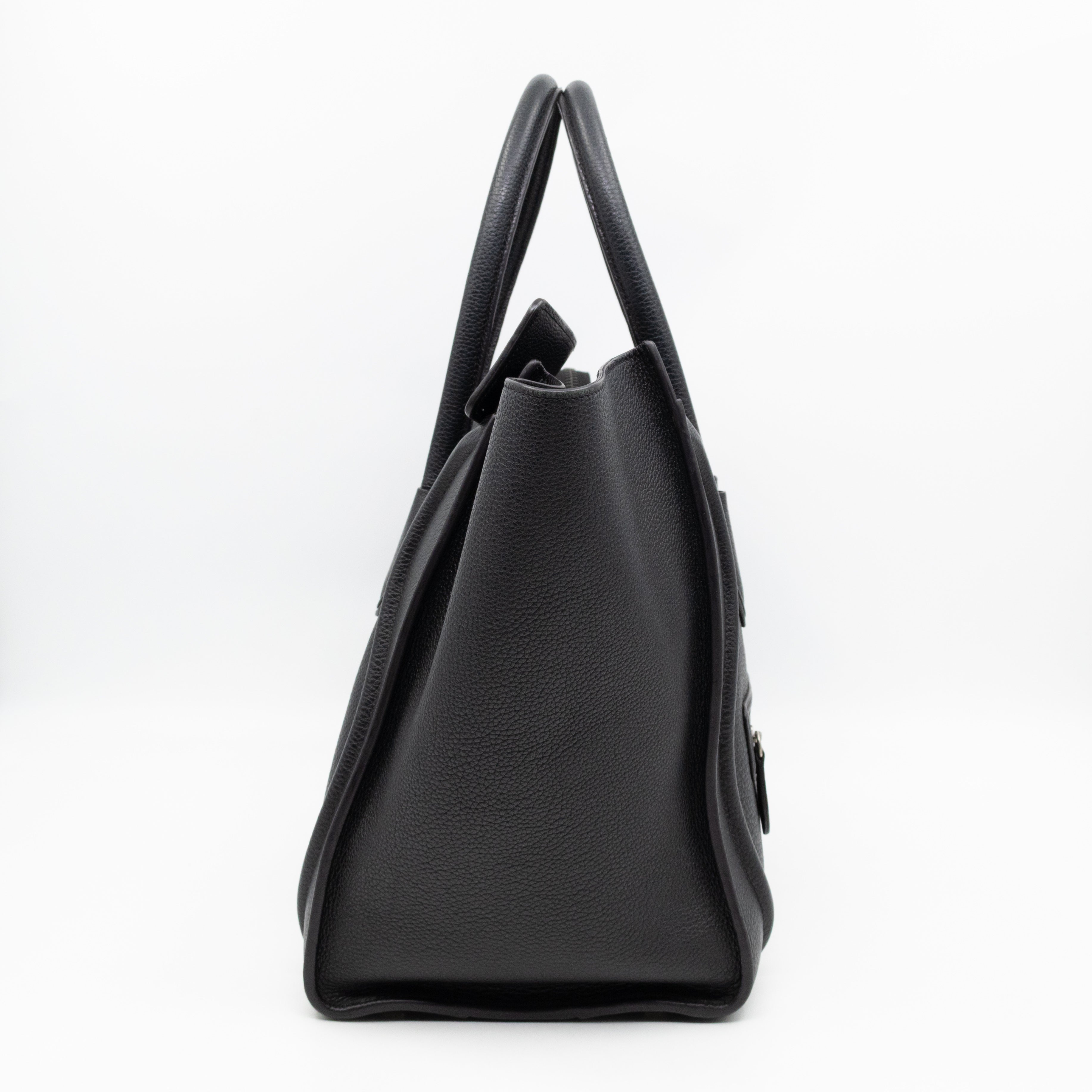Mini Luggage Black Leather