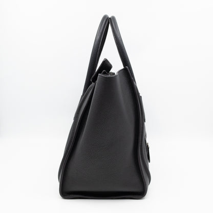 Mini Luggage Black Leather