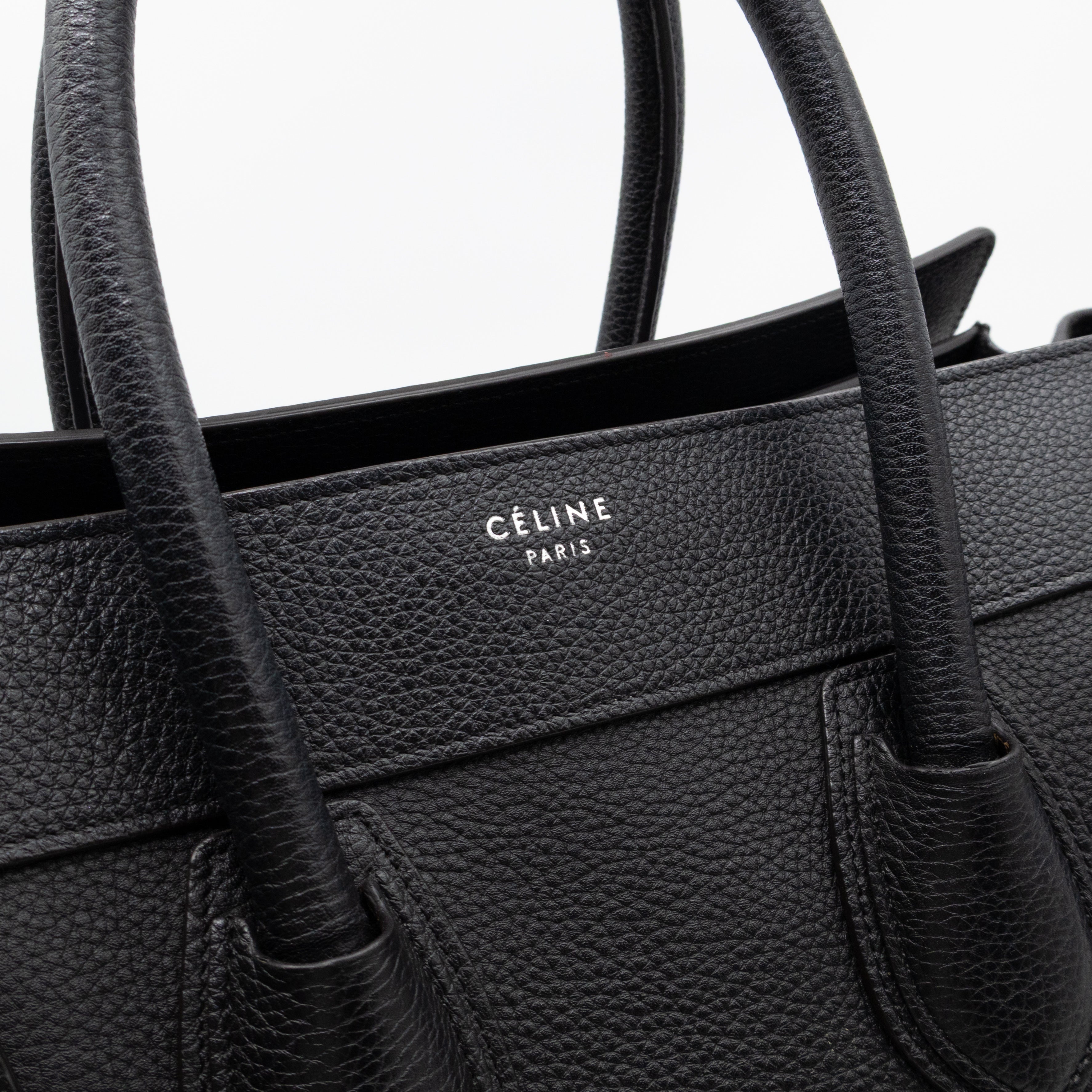 Mini Luggage Black Leather