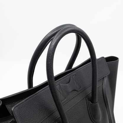 Mini Luggage Black Leather
