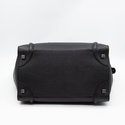 Mini Luggage Black Leather
