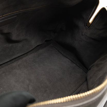 Classic Duffle 12 Bag Grey Suede & Leather