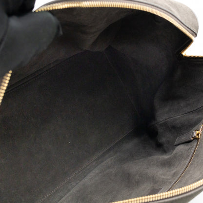 Classic Duffle 12 Bag Grey Suede & Leather