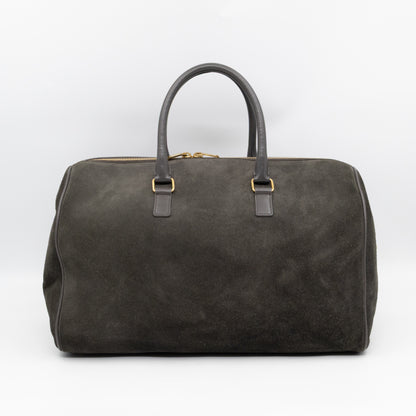 Classic Duffle 12 Bag Grey Suede & Leather