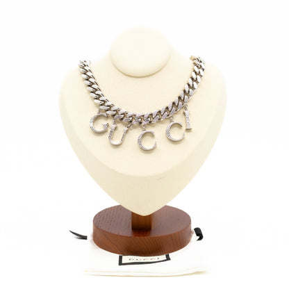 Gucci Script Choker Palladium