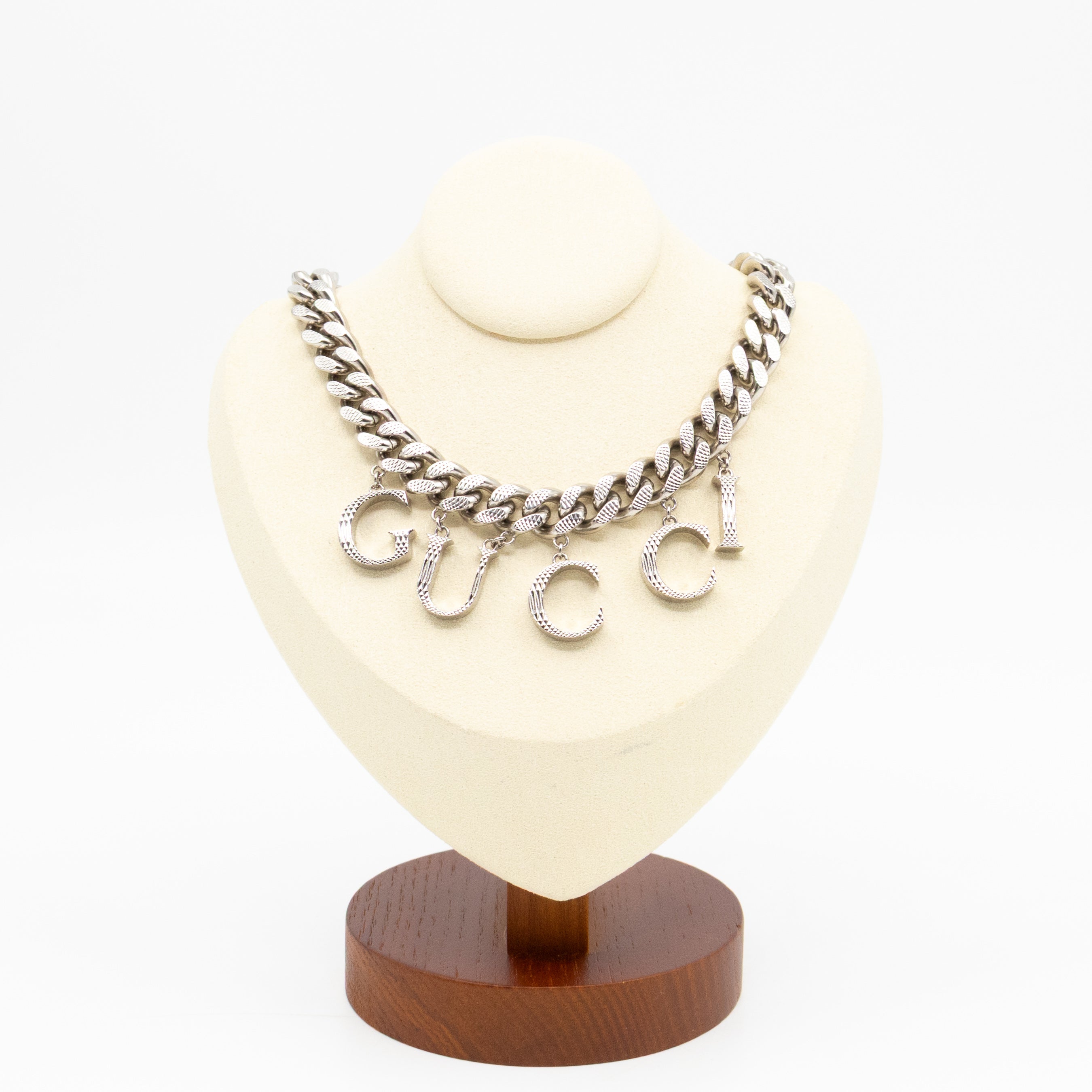 Gucci Script Choker Palladium