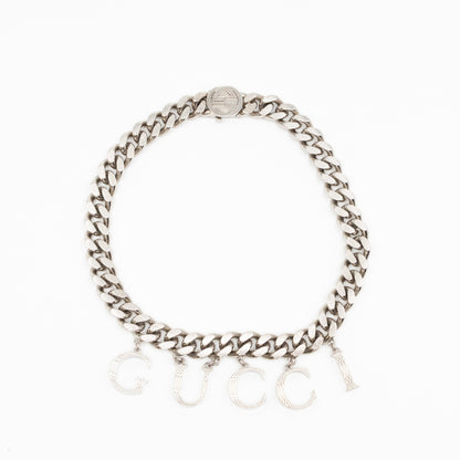 Gucci Script Choker Palladium