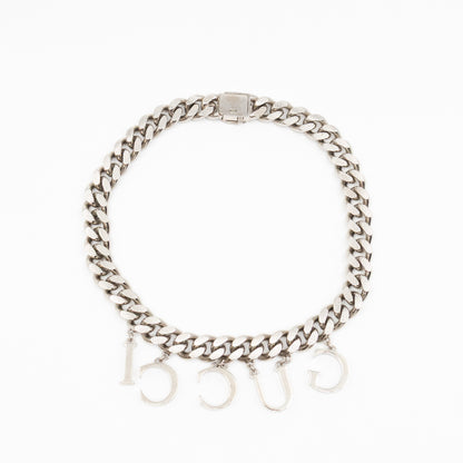 Gucci Script Choker Palladium