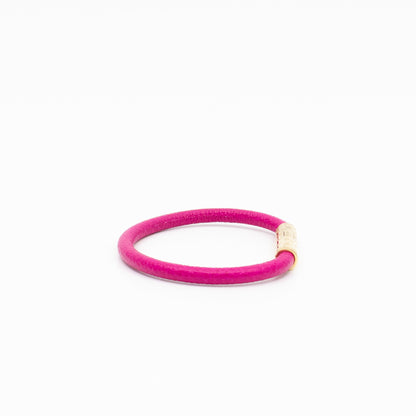 Confidential Bracelet Pink Leather