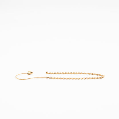 Petit Essential V Chain Ear Cuff Gold