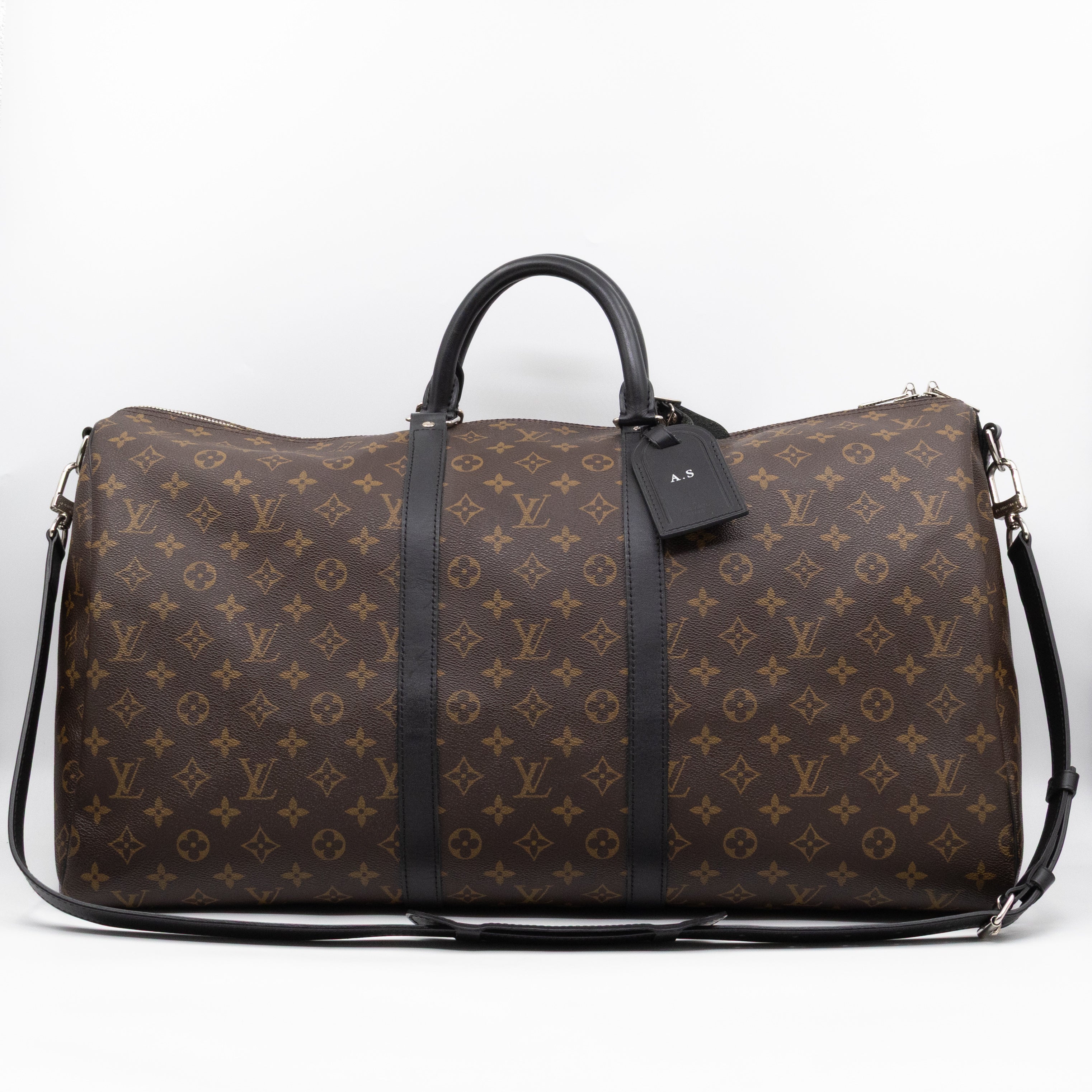 Keepall 55 Bandouliere Monogram Macassar