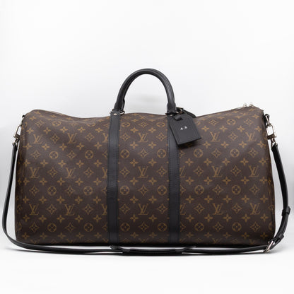 Keepall 55 Bandouliere Monogram Macassar