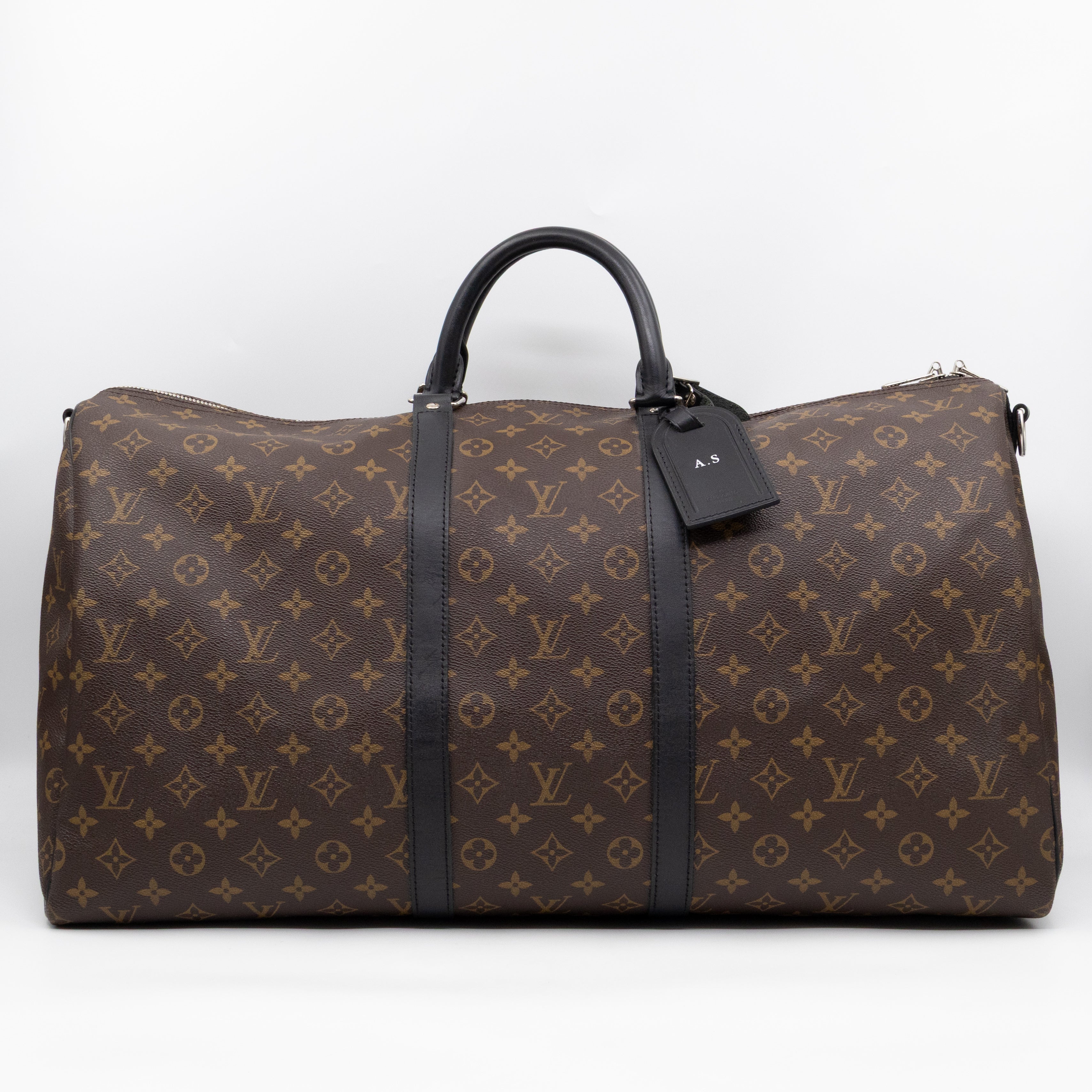 Keepall 55 Bandouliere Monogram Macassar