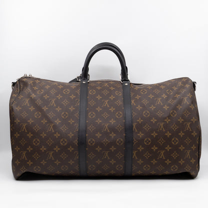 Keepall 55 Bandouliere Monogram Macassar