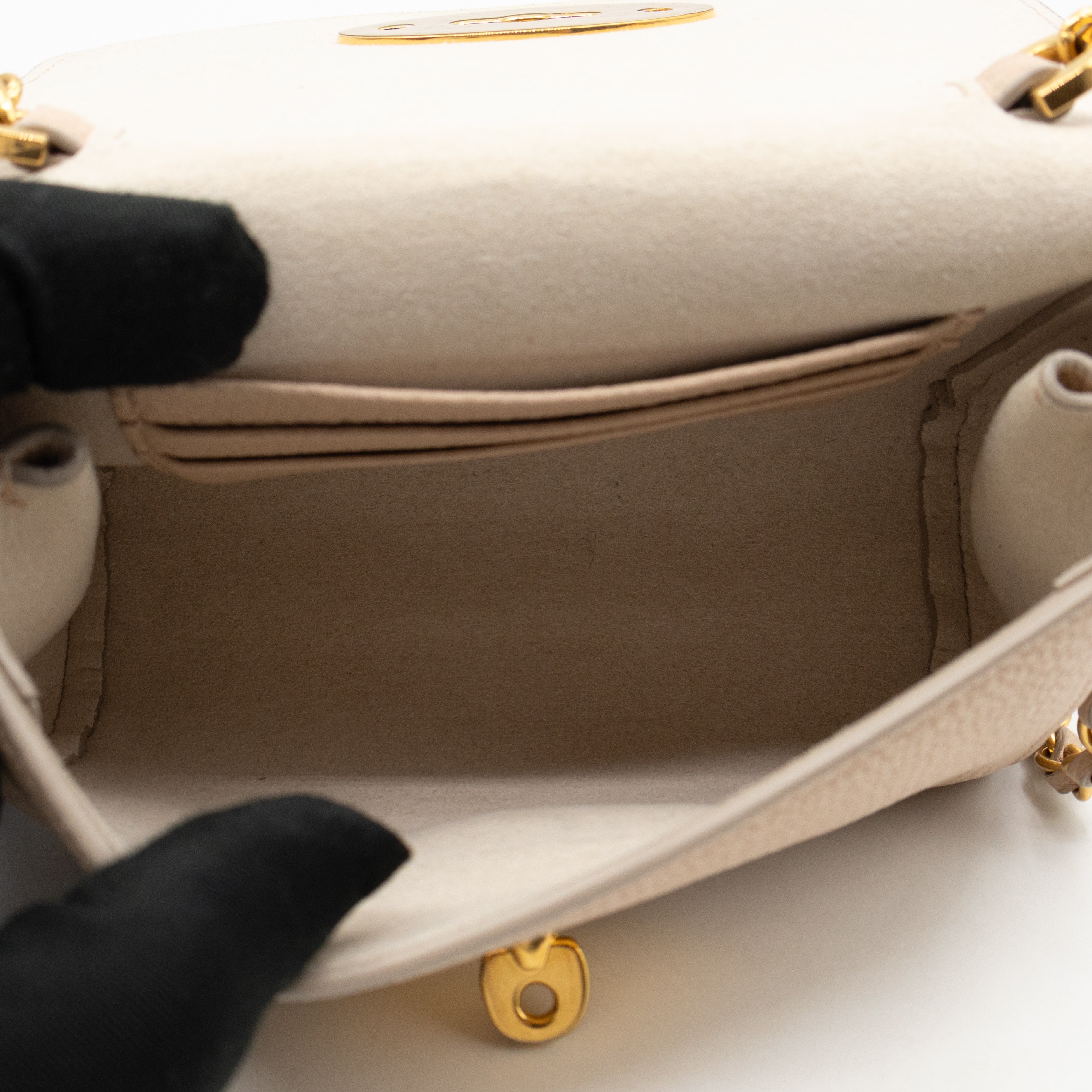 Lily Mini Beige Leather