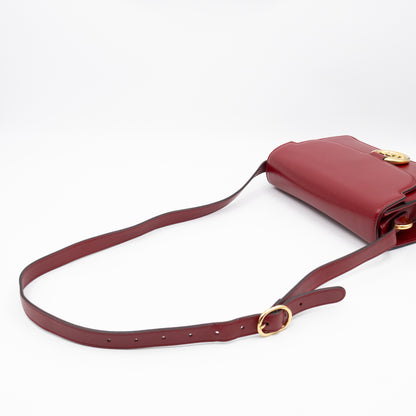 GG Ring Small Shoulder Bag Red Leather