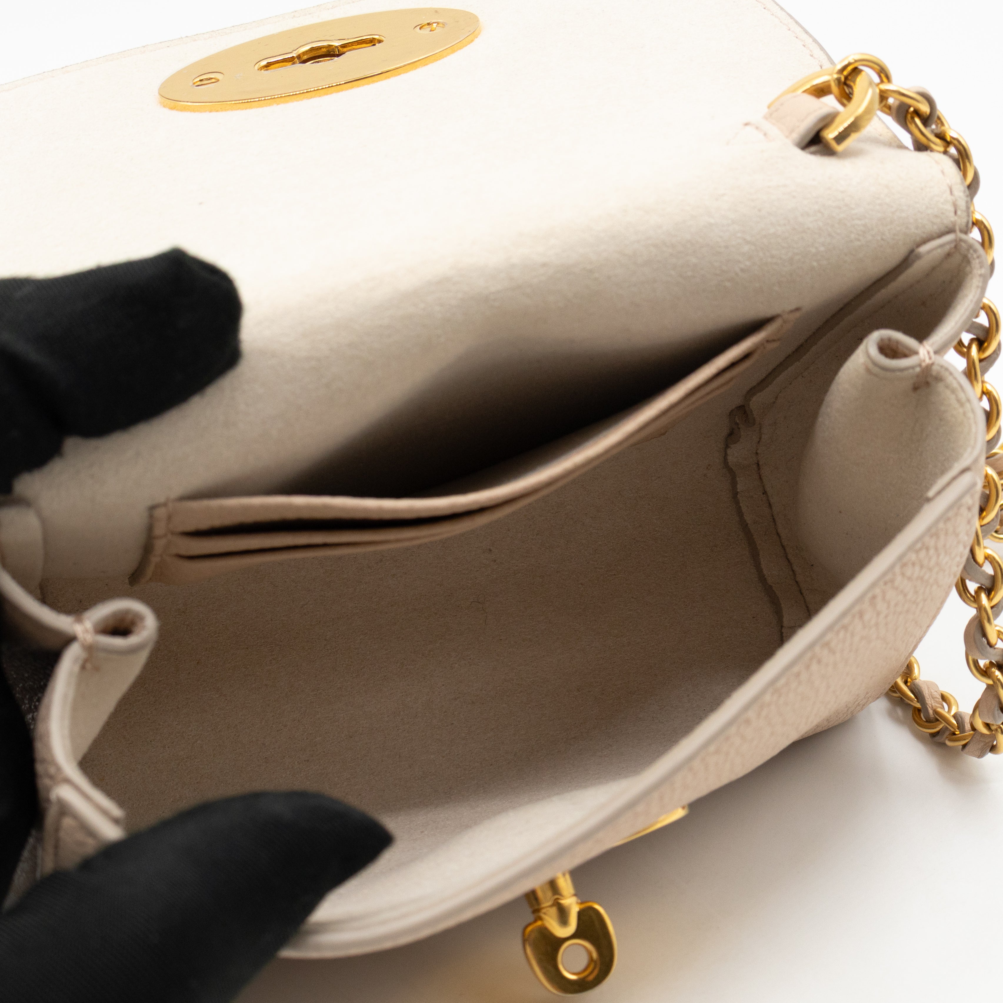 Lily Mini Beige Leather