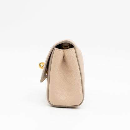 Lily Mini Beige Leather
