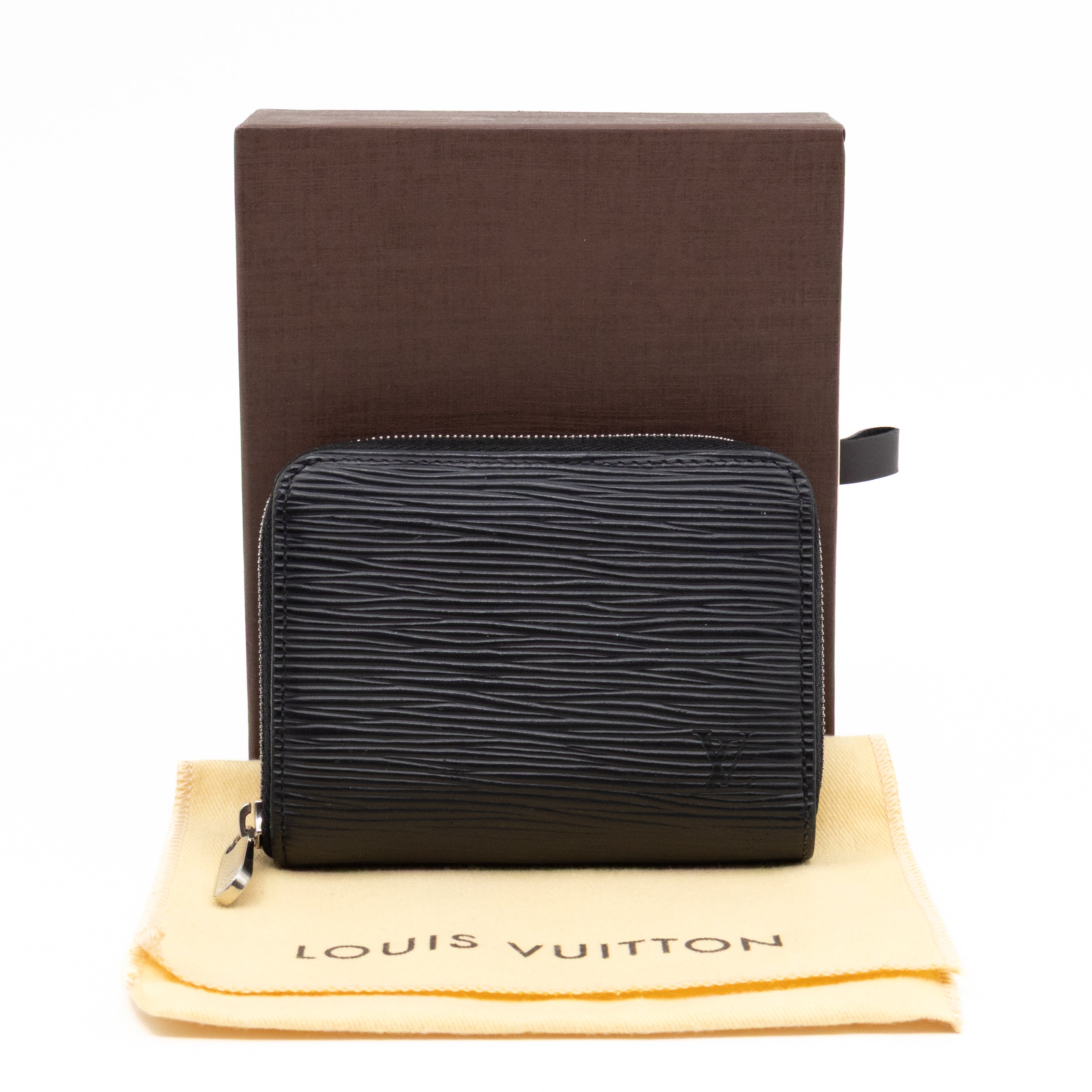 Zippy Coin Purse Black Epi Leather