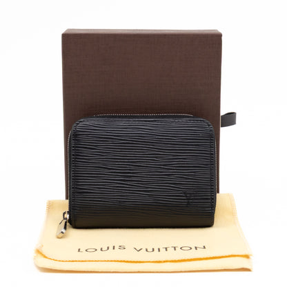 Zippy Coin Purse Black Epi Leather