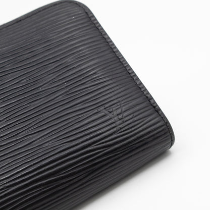 Zippy Coin Purse Black Epi Leather