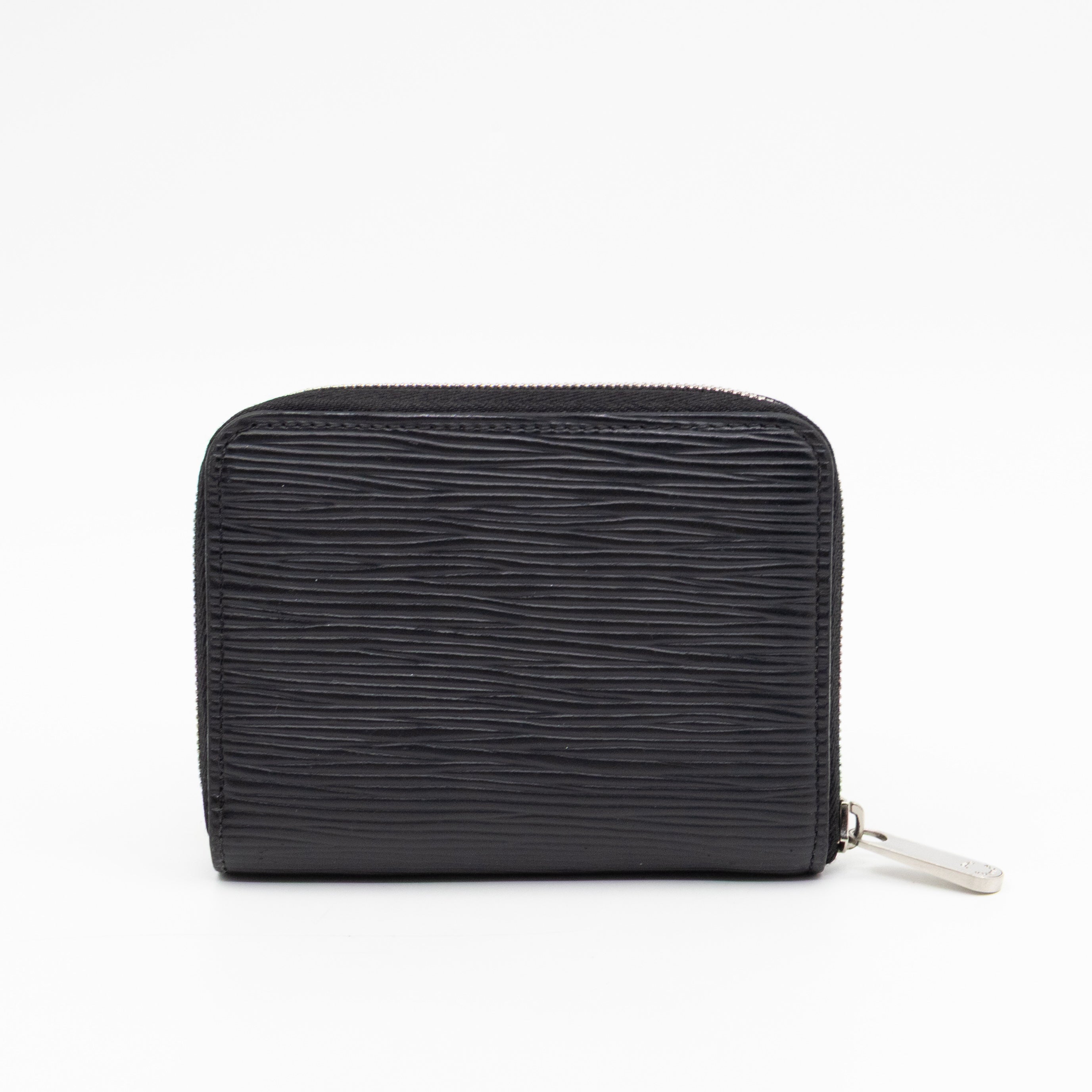 Zippy Coin Purse Black Epi Leather