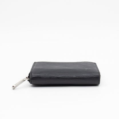 Zippy Coin Purse Black Epi Leather