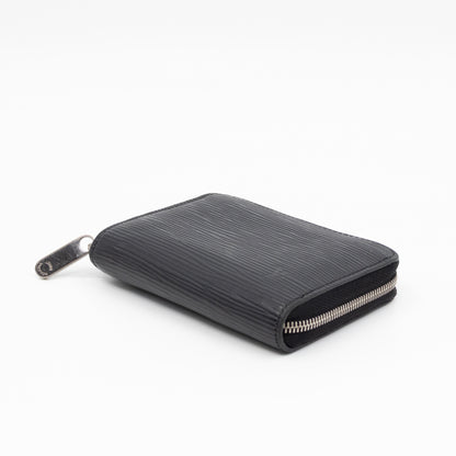 Zippy Coin Purse Black Epi Leather