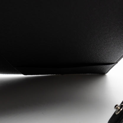 Large Ring Agenda Cover Black Epi Leather