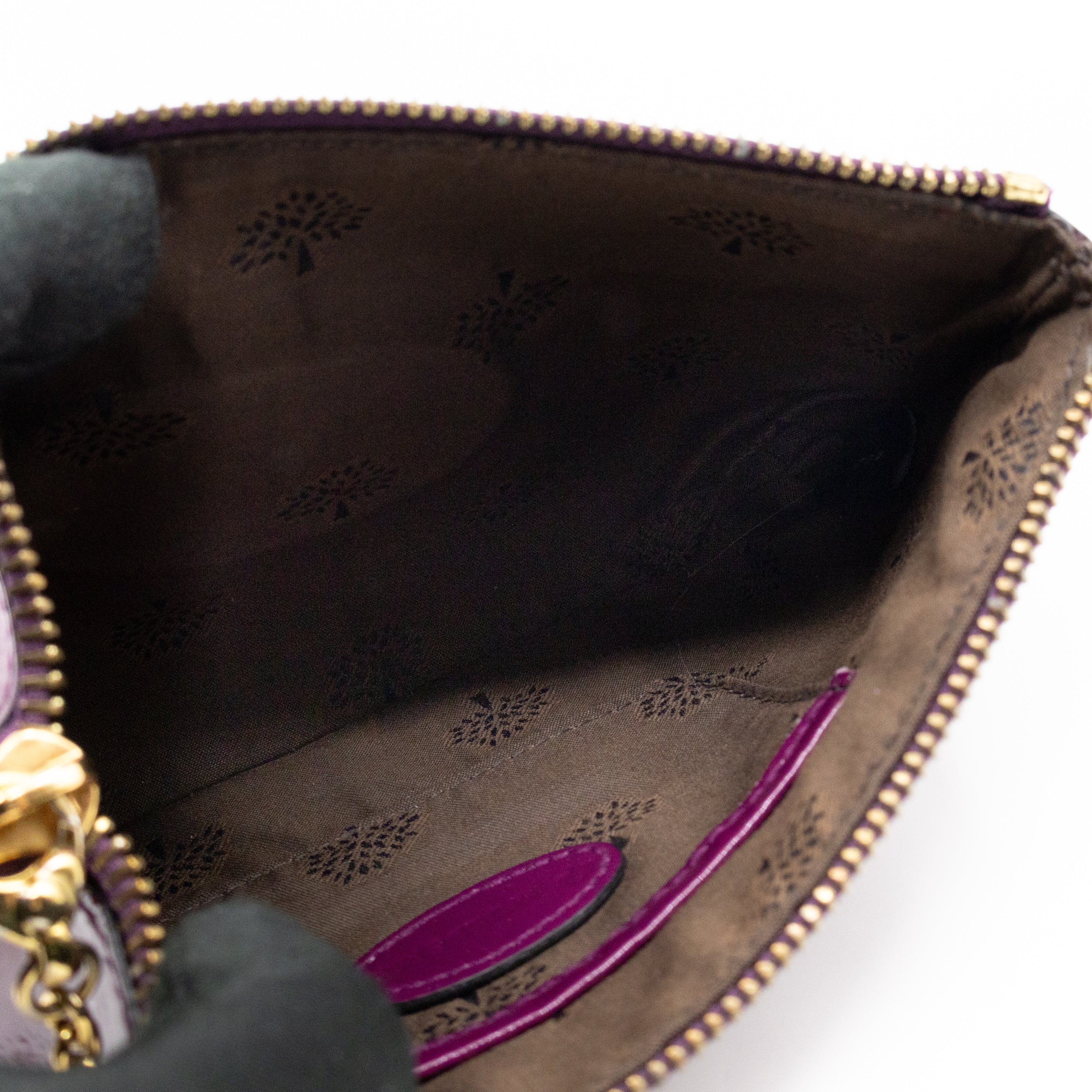 Mini Charlie Pouch Purple Patent Leather