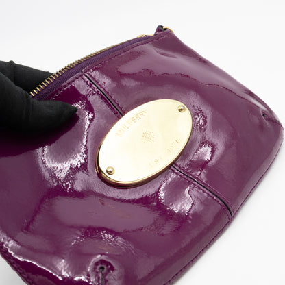 Mini Charlie Pouch Purple Patent Leather