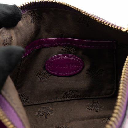 Mini Charlie Pouch Purple Patent Leather