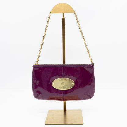 Mini Charlie Pouch Purple Patent Leather