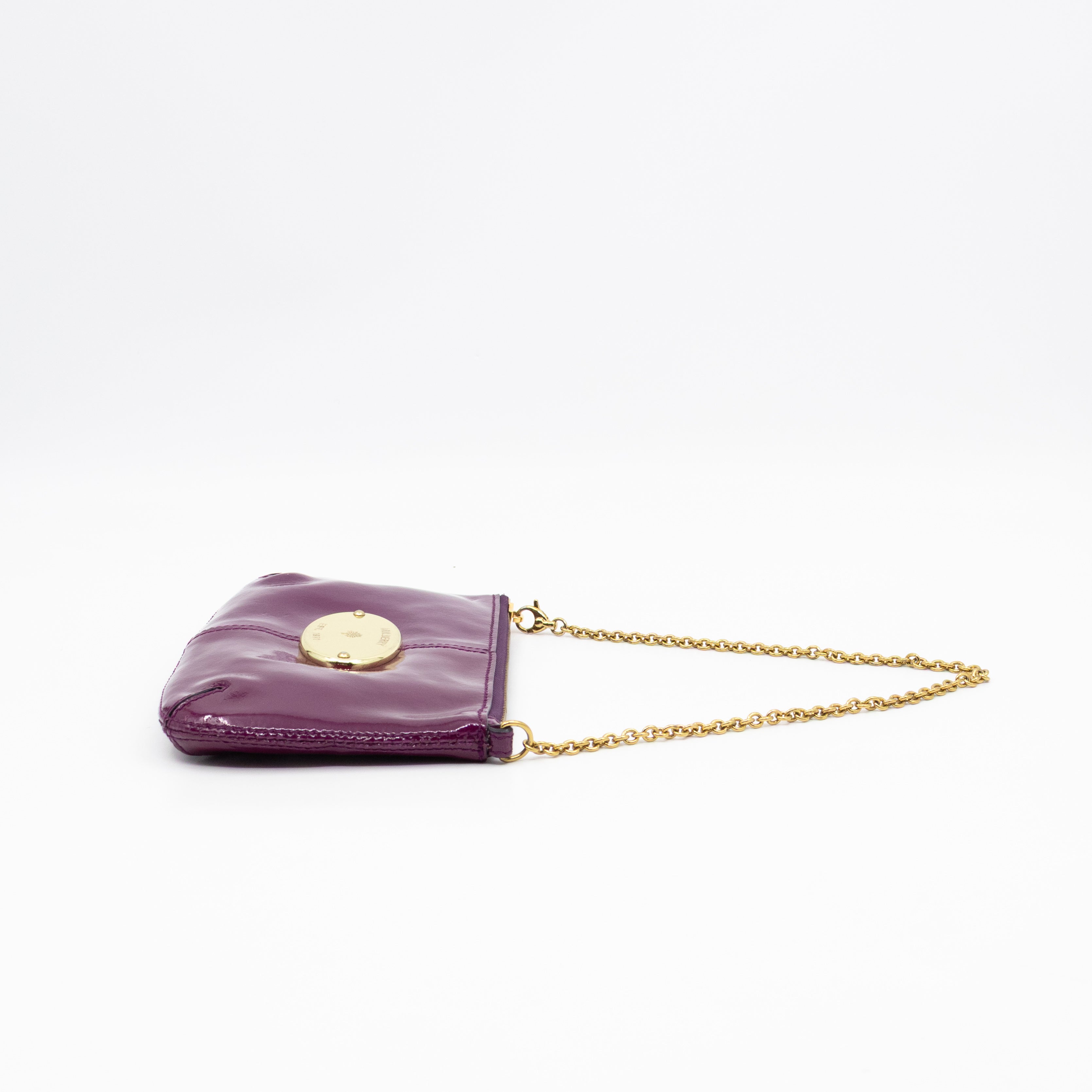 Mini Charlie Pouch Purple Patent Leather