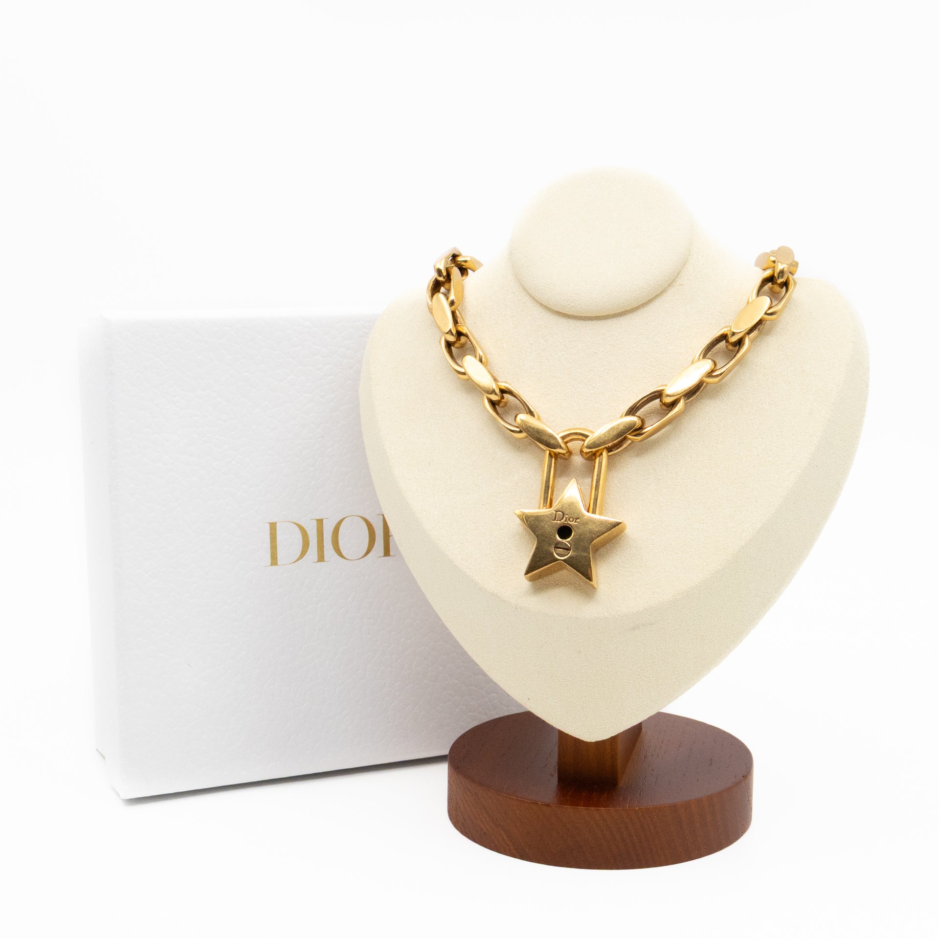 Christian Dior Lucky Star Choker Gold – Queen Station