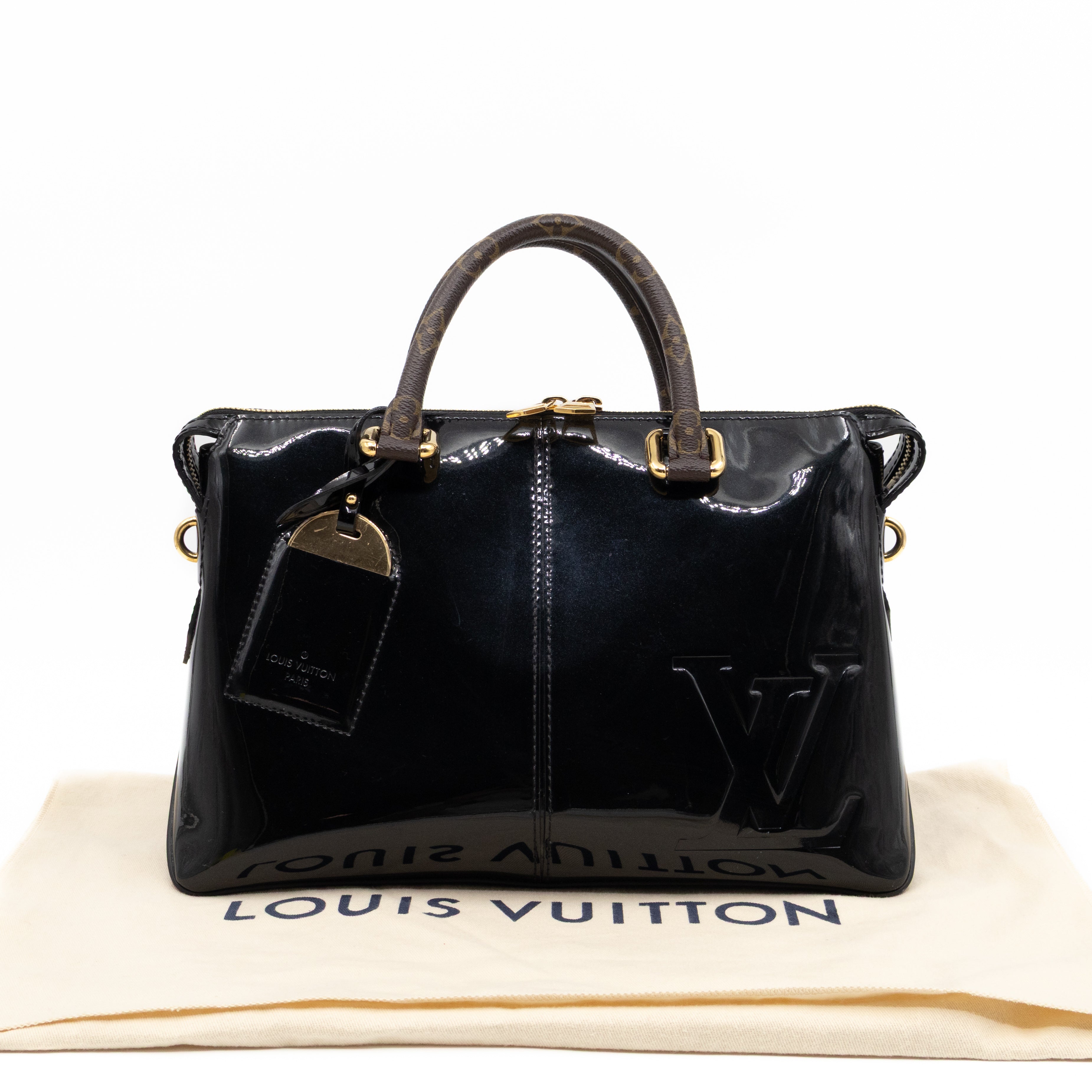 Miroir Tote Metallic Black Vernis