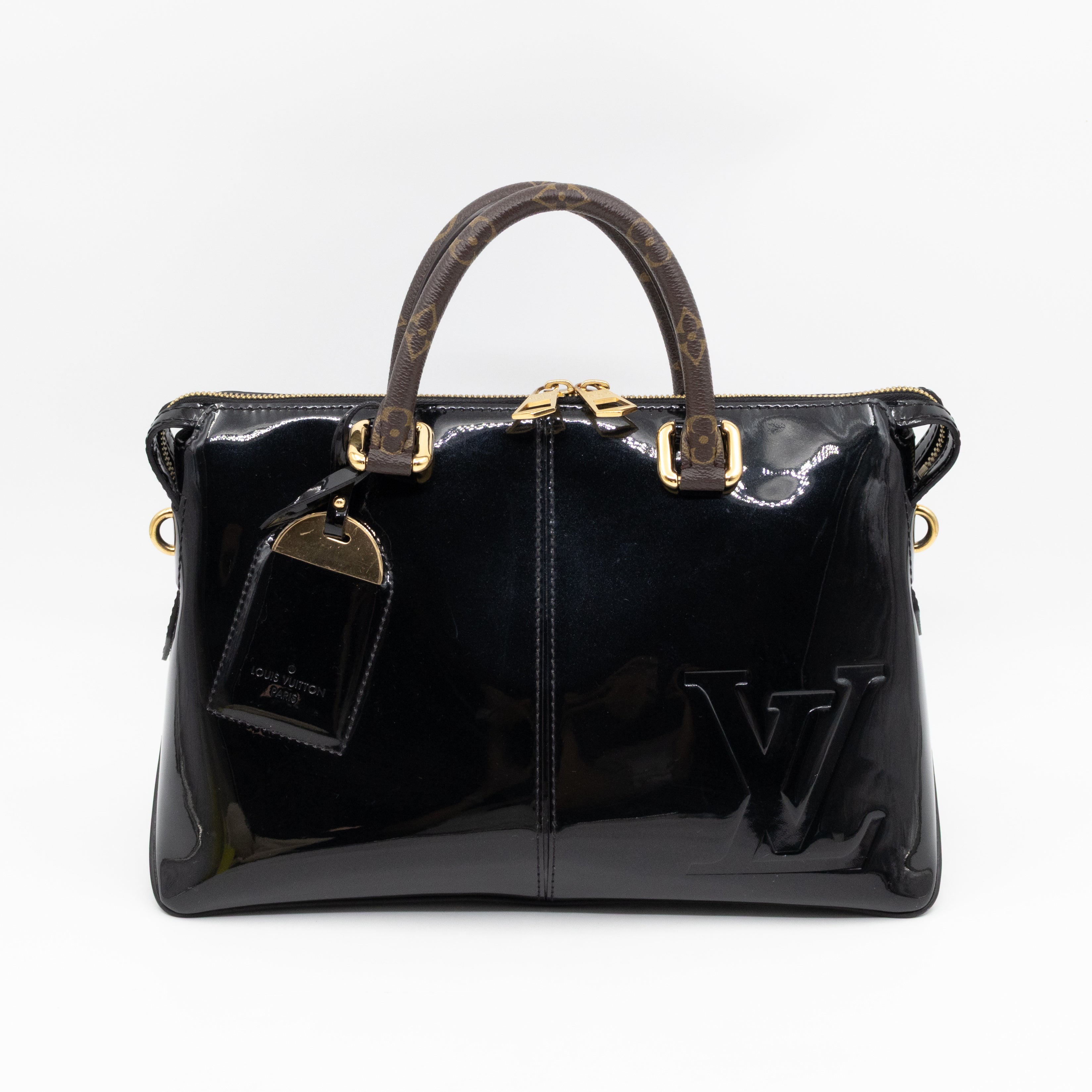 Miroir Tote Metallic Black Vernis