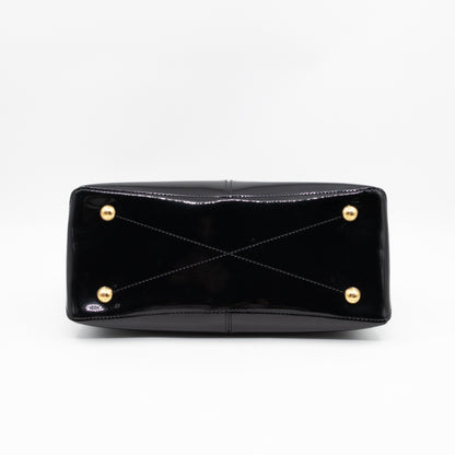 Miroir Tote Metallic Black Vernis