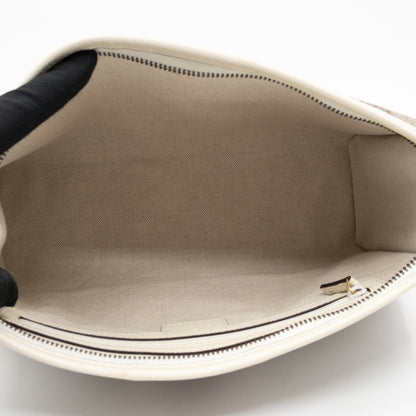 Ophidia Toiletry Case GG Supreme White Leather