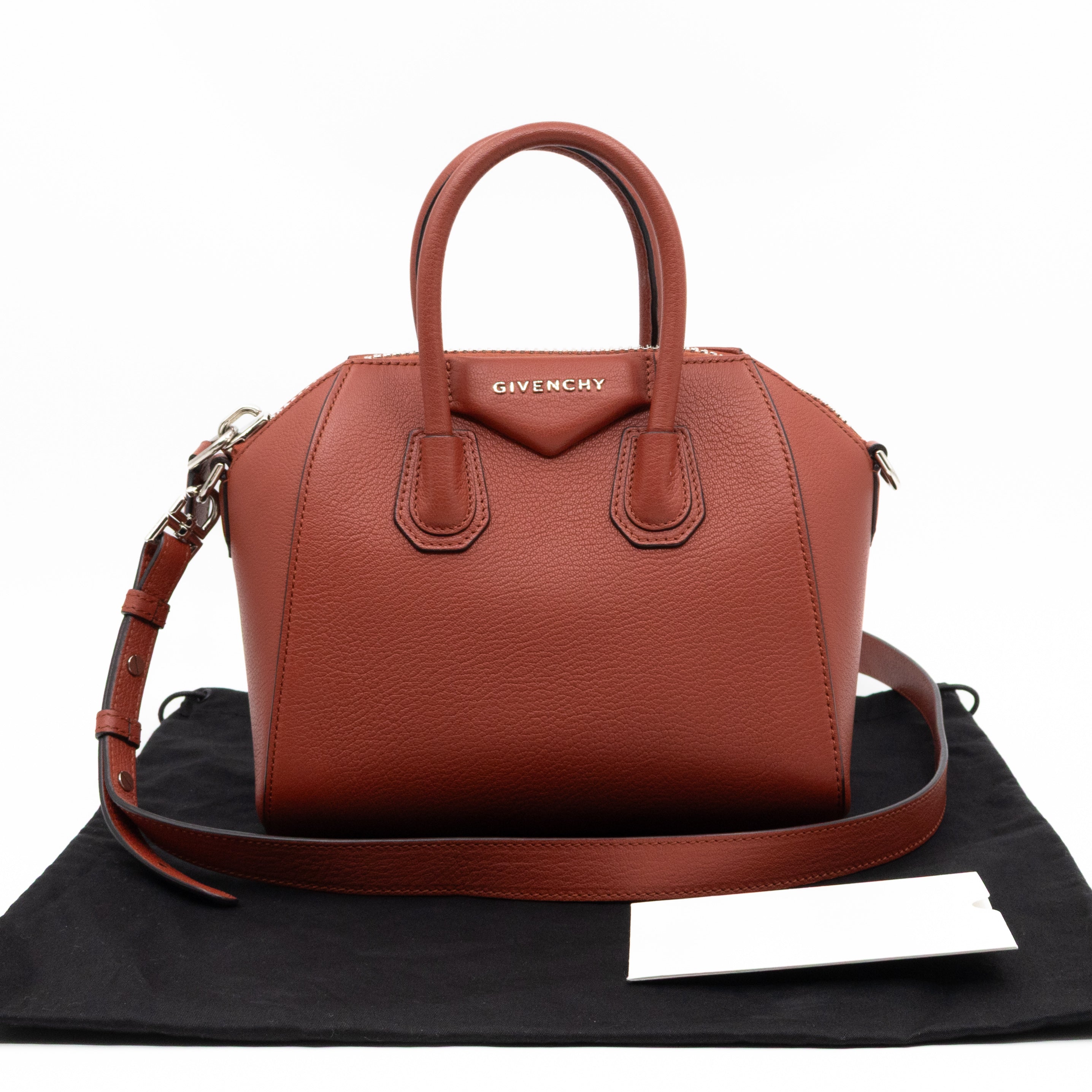 Antigona Small Paprika Grained Leather
