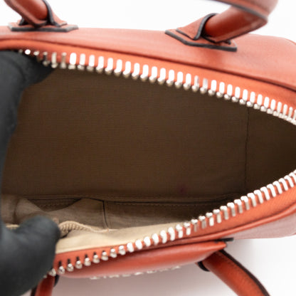 Antigona Small Paprika Grained Leather