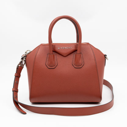 Antigona Small Paprika Grained Leather