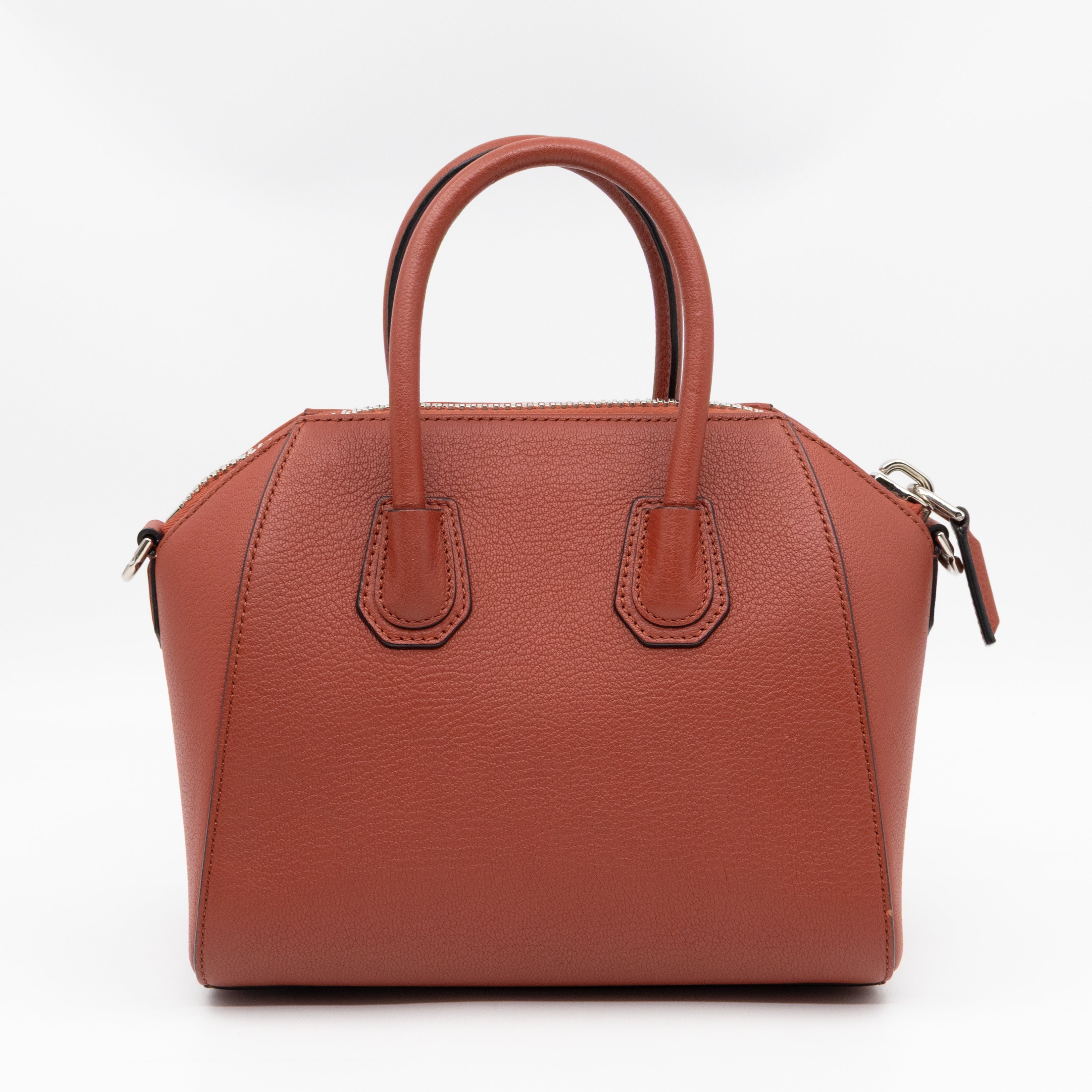 Antigona Small Paprika Grained Leather