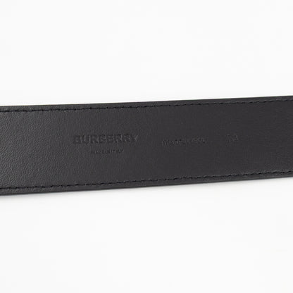 TB Logo Buckle Brown Leather Belt M