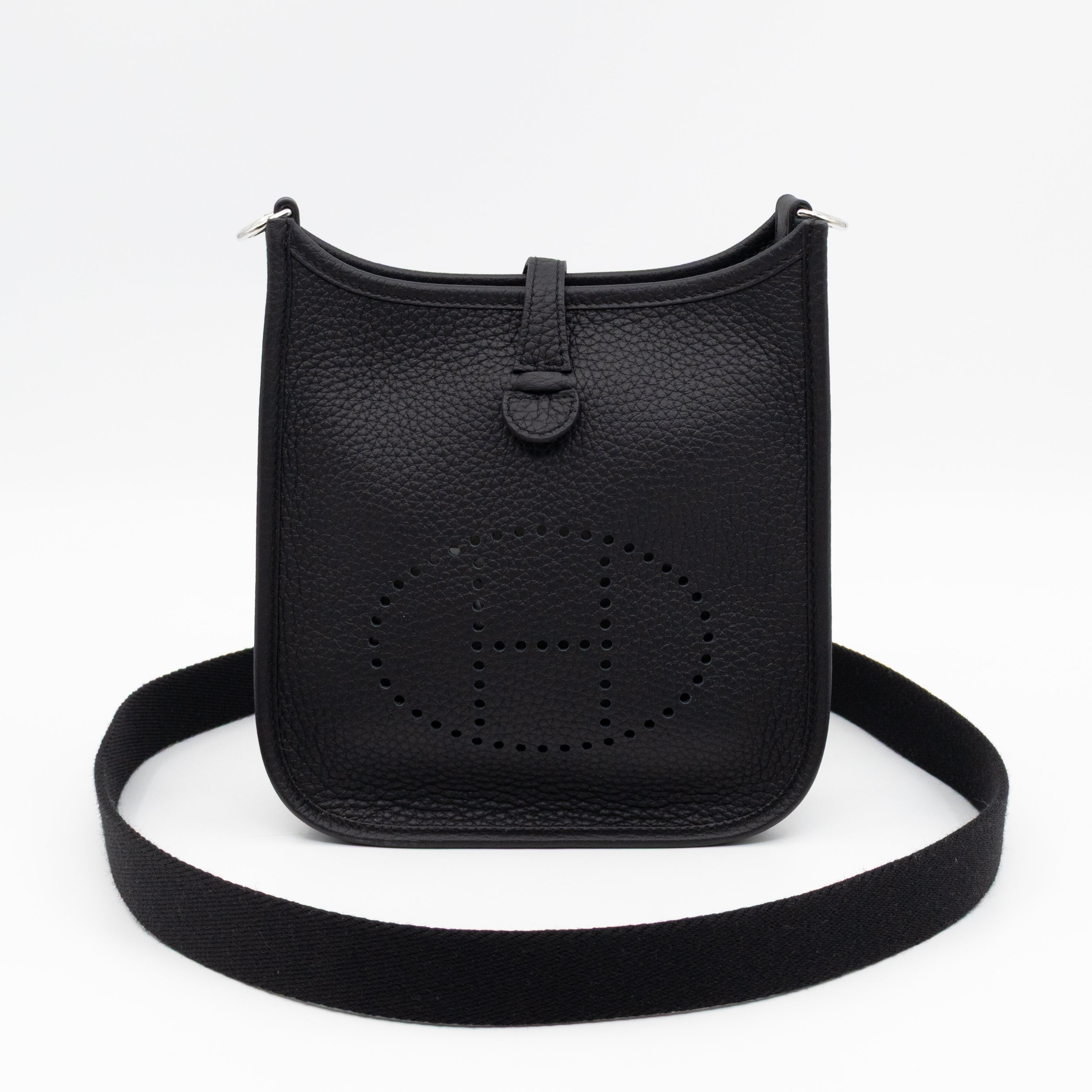 Evelyne 16 Mini Black Leather