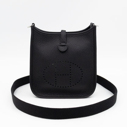 Evelyne 16 Mini Black Leather