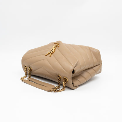 Loulou Small Beige Leather